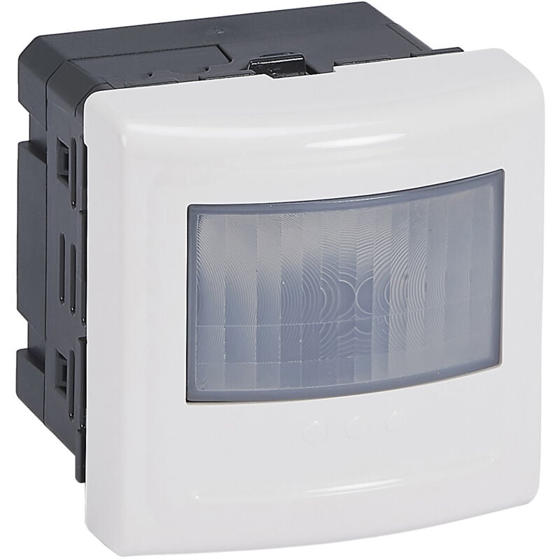 Legrand - Détecteur mural universel Mosaic 2 fils sans neutre à détection infrarouge 100W led 2 modules blanc 078459A
