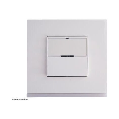 Interrupteur avec porte-étiquette Gallery Complet Blanc