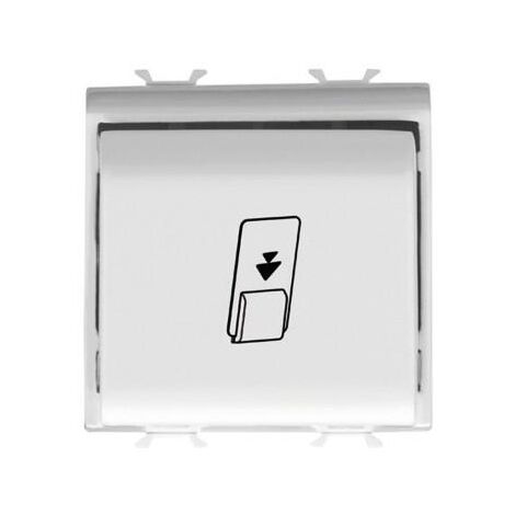 INTERRUPTEUR BADGE ELECTROMEC.2M BLANC GEWISS GW10039