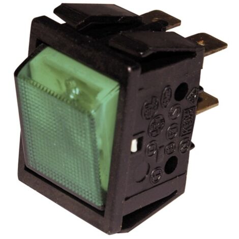 Interrupteur bipolaire étanche lumineux vert - DIFF pour Zaegel Held : A814342