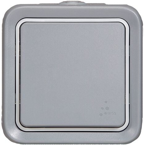 Interrupteur Bipolaire Legrand Plexo Gris