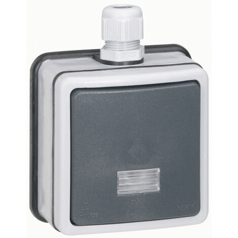 interrupteur bipolaire lumineux - legrand plexo 66 - complet