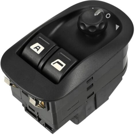 Interrupteur Commande Rétroviseur Électrique Rabattable Porte Peugeot 206 2000-2009 Noir
