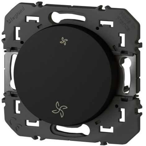 Interrupteur commande VMC dooxie finition noir LEGRAND 095273