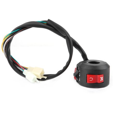 Interrupteur Commutateur Moto Gauche Start Kill ON/OFF Lumière pour ATV Quad 50cc 110cc