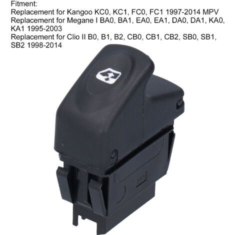 Interrupteur Commutateur Vitre Electrique Moteur Elevateur OEM 7700838101 pour Renault Kangoo Megane Clio