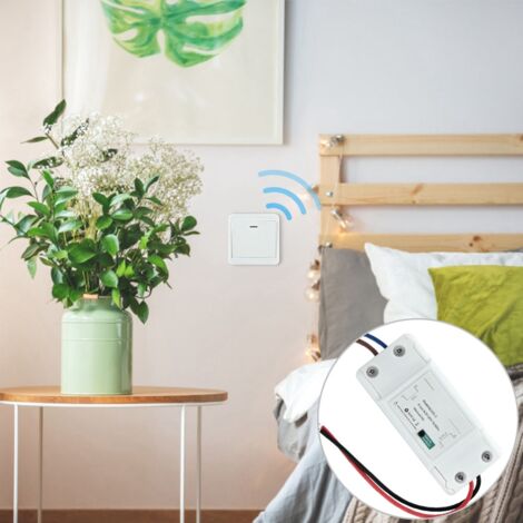 Interrupteur Connecté sans Fil 220V, Télécommande pour Domotique et Maison Intelligente