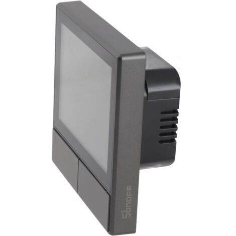 Interrupteur Connecté WiFi avec Ecran Tactile - Interrupteur Double Canal, Thermostat à Affichage, Panneau de Contrôle HMI pour Maison Intelligente - Mise à Jour en Temps Réel, Weather - Commande Mult