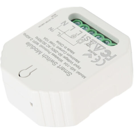 Interrupteur Connecté WiFi et Bluetooth, Contrôle Vocal et Minuterie Programmable pour Éclairage Maison 90‑250V Application Tuya