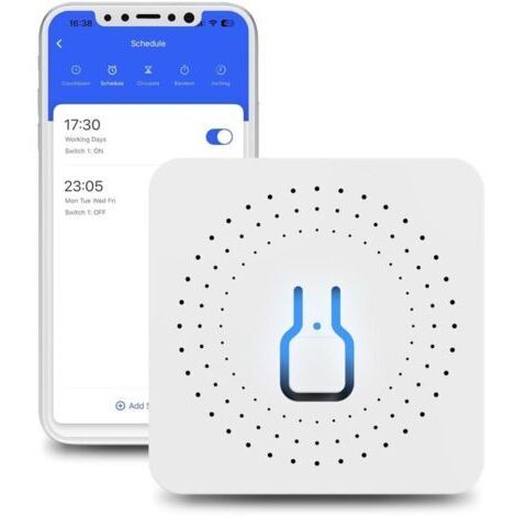 Interrupteur Connecté WIFI,Modules commutateurs intelligents à 2 canal,Compatible avec Alexa et Google Home