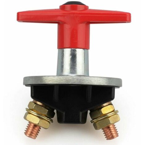 Interrupteur Coupure Isolateur Batterie Coupe Circuit,12V-60V 300A Batterie à clé Fixe Universelle de Voiture Déconnecter l'isolateur de Puissance Automobile Urgence Interrupteur pour Voiture,Bateau