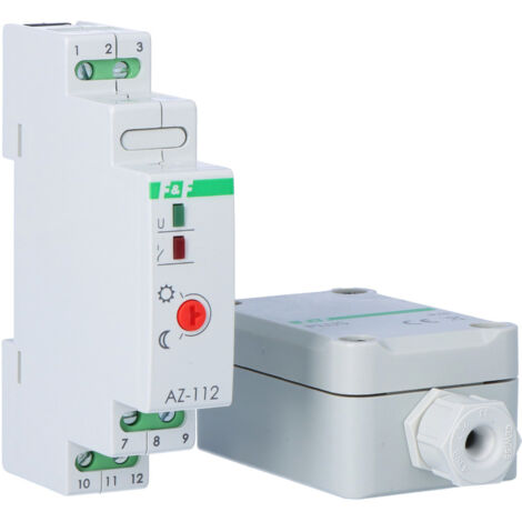 Interrupteur Crépusculaire F&F AZH-S - Avec Sonde Extérieure étanche - 230V 16A - Neuf