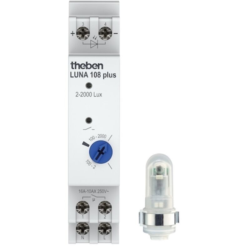 Interrupteur crépusculaire - 1 contact no 16a Theben 1080403