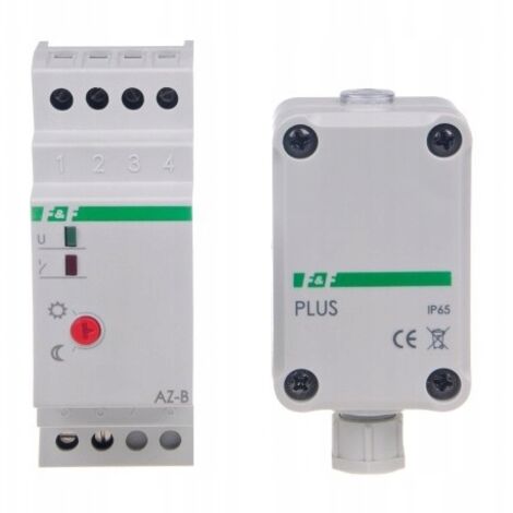 Interrupteur crépusculaire AZ-B PLUS I=16A, sonde hermétique externe PLUS, 2 modules