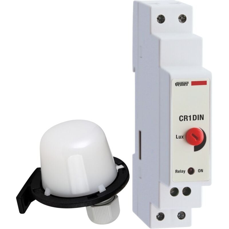 Interrupteur crépusculaire avec sonde externe Vemer VJ62300000 CR1DIN