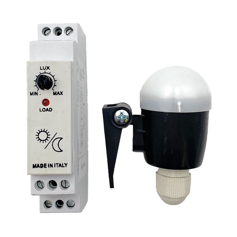 Interrupteur crépusculaire modulaire din avec sonde externe Sun d2 - Idrhaus