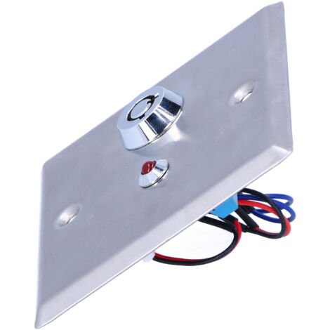 Interrupteur d'alarme 12V DC avec voyant LED rouge pour portes et fenêtres, boîtier 86x86mm