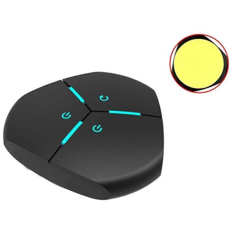 Interrupteur d'alimentation pour ordinateur de bureau (bureau, hôtel, maison, café) - Interrupteur à double touche - Interrupteur à touche simple