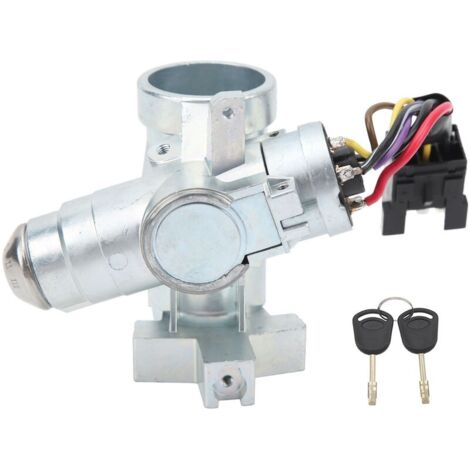 Interrupteur d'allumage avec 2 clés – Compatible FORD TRANSIT MK3 MK4 MK5 – Performance optimale – ABS et métal