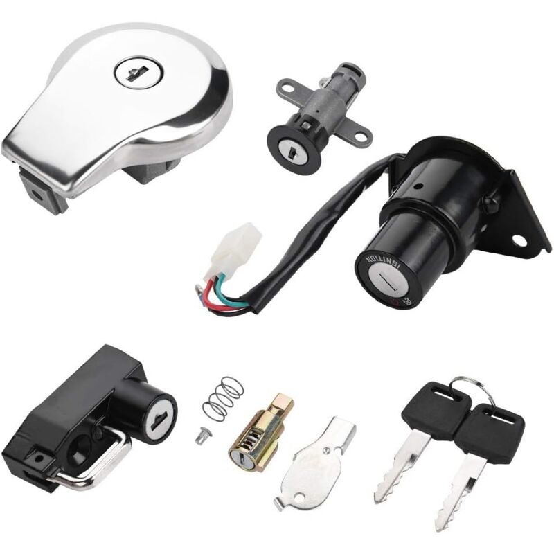 Interrupteur D'allumage De Moto Essence Essence Clé De Verrouillage Du Siège Pour Yamaha Virago XV535 XV250 XV125