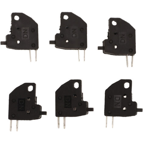 Interrupteur d'arrêt de feu stop pour moto, 6 pièces, sensible, Compact, léger, noir, remplacement pour Suzuki GY6