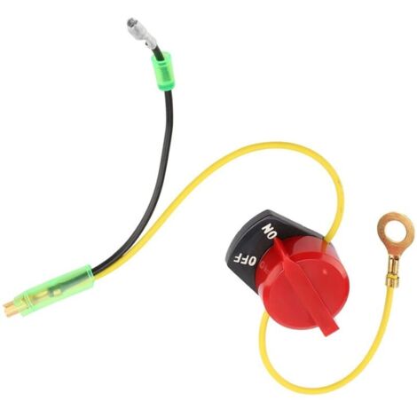 Interrupteur d'Arrêt Moteur Engine Kill Switch Gx200 Castelgarden El63 - Bouton Marche/Arrêt pour Gx390, Motoculteur, Tch
