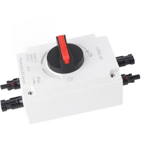 Interrupteur DC 4P 32A 1200V IP66 pour Installation Solaire avec Fusible de Protection