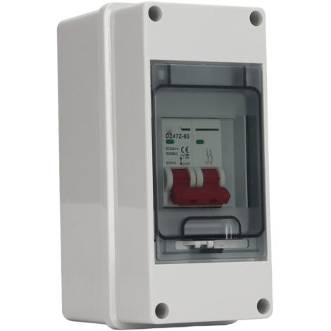 Interrupteur DC Photovoltaïque 40A 500V IP65 pour Installation Extérieure, Disjoncteur PV Étanche