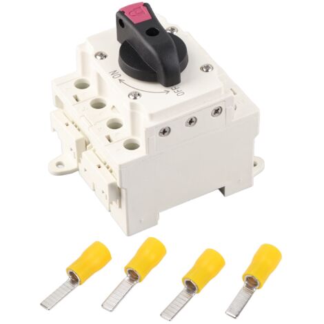 Interrupteur DC Solaire 4P 1000V 32A Étanche pour Panneaux Photovoltaïques Extérieur