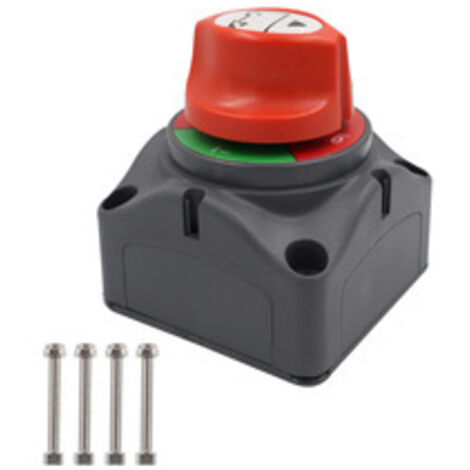 Interrupteur de batterie 12 V, 24 V, 48 V, 275 A, 1-2-2-OFF, pour voiture, camion, bateau, yacht, caravane, moto