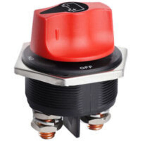 Interrupteur de batterie, interrupteur de batterie de voiture, interrupteur de batterie, max. 32 V, 300 A, 450 A CC, interrupteurs de batterie pour bateaux, camping-cars, yachts, motos, véhicules