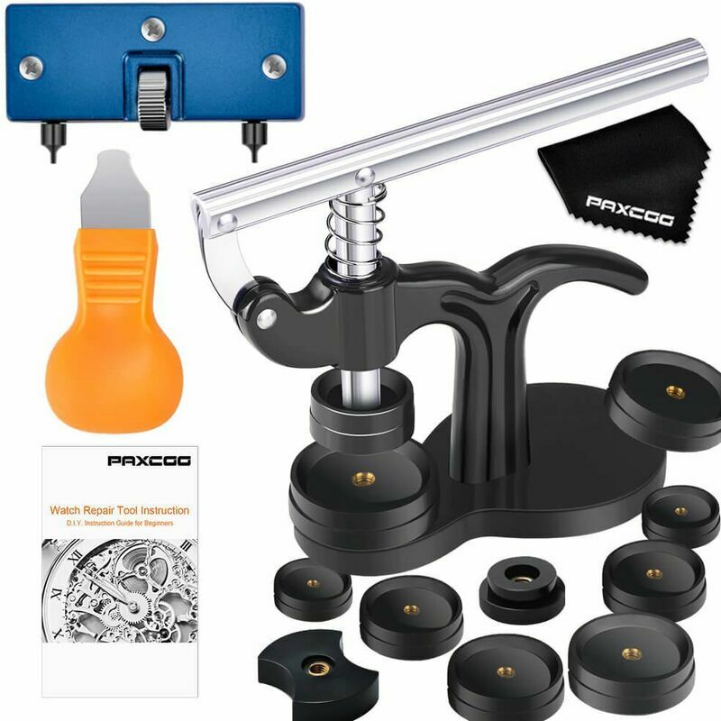 Presse de Boîtier Montre,Outil Montre Pour Fermeture La Table Arrière De Montre 17 Tailles de Moules - XVX