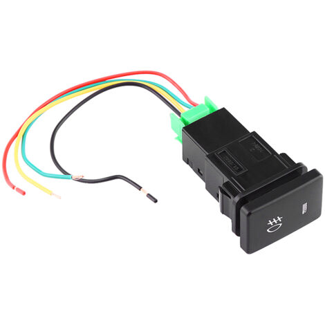 Interrupteur de brouillard 12V 4 fils pour Toyota avec voyant jaune