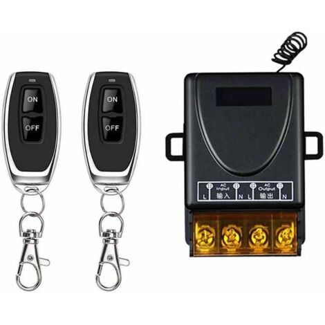 Interrupteur de commande à distance sans fil pour pompe à eau AC85-260V, télécommande un-à-deux, kit de modification marche/arrêt pour véhicule électrique à moteur (0,5 kW)