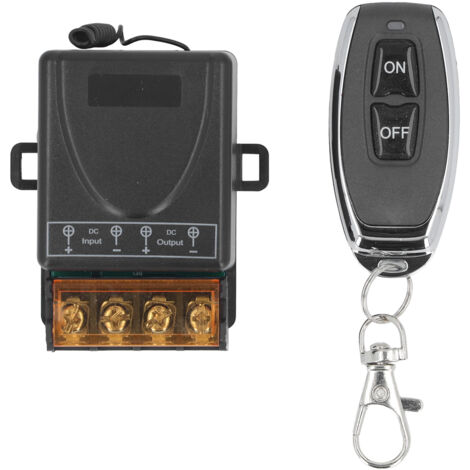 Interrupteur de commande sans fil, relais de voiture, longue portée de 328 pieds, alimentation de batterie à distance, déconnexion 30A 12V-72V