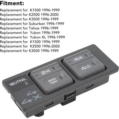 Interrupteur de Commutateur de Transfert 4x4 19168765 Durable et Sensitif pour Tahoe Suburban Yukon