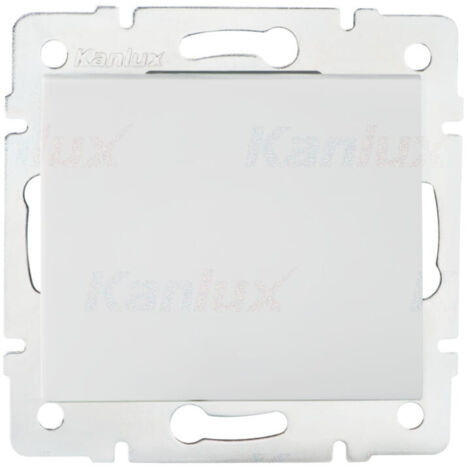 Interrupteur de contact LOGI - Encastré - 1 Levier - Blanc - 71x71mm - 250V