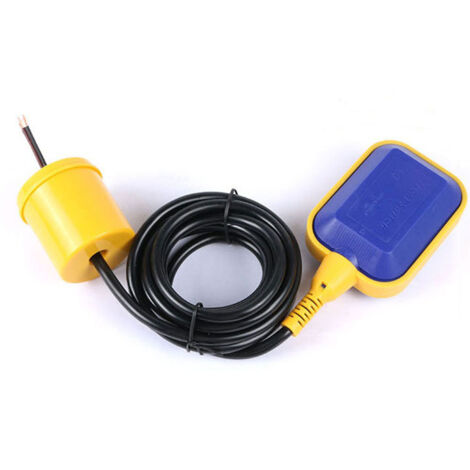 Interrupteur de contrôle automatique du niveau du flotteur de pompe à eau avec câble de 10 m, adapté à diverses vannes de robinet.