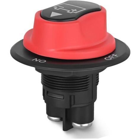 Interrupteur de Déconnexion de Batterie 50A Isolateur de Déconnexion Principal 12V-48V Interrupteur Coupure de Courant Marche/arrêt Etanche Robuste pour Bateau Marin Voiture RV ATV UTV Yacht
