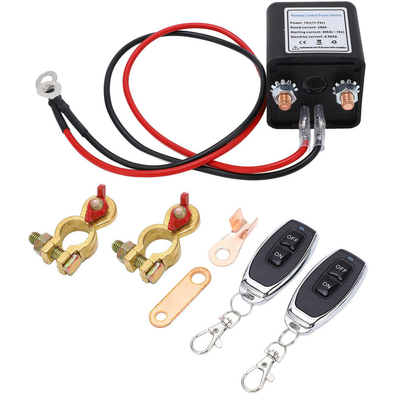 YB - Eosnow Interrupteur de déconnexion de batterie à Distance 12V 250A, contrôle longue Distance amélioré, empêche la batterie de se vider