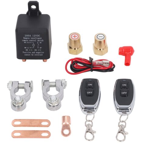 Interrupteur de Déconnexion de Batterie avec Télécommande pour Véhicule - Coupe-Circuit Automobile