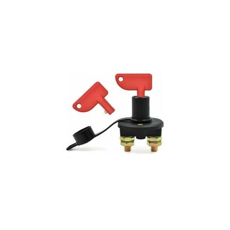 Interrupteur de déconnexion de batterie de voiture, 12/24 V, 500 A max. Interrupteur de déconnexion d'urgence pour voitures, disjoncteurs de batterie, camions, bateaux et véhicules