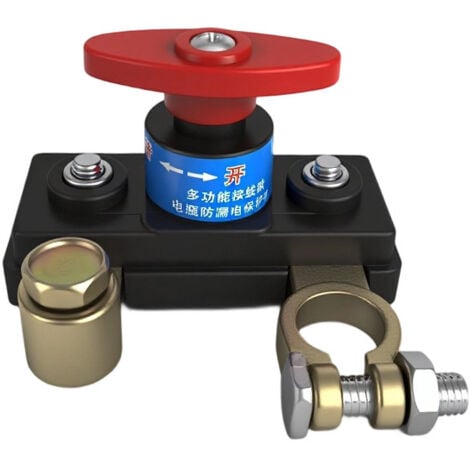 CREA Interrupteur de déconnexion pour l'arrêt de la batterie de voiture, opération facile pour véhicule 12V 24V