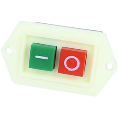 Interrupteur de démarrage et d'arrêt de Machine, marche/arrêt,  10a, 380/220V, for perceuse d'établi, meuleuse, bouton de perceuse, démarreur triphasé(Yellow,LC3-10220V)