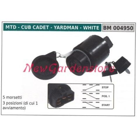 Interrupteur de démarrage MTD 5 bornes 3 positions 004950