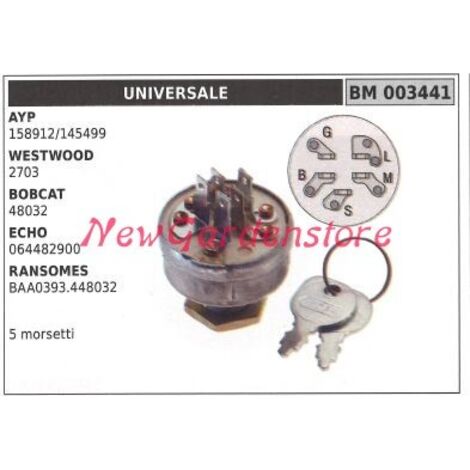 Interrupteur de démarrage pour moteur de tracteur de pelouse UNIVERSAL 003441