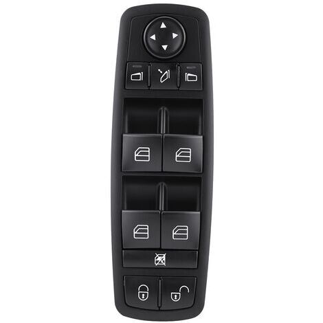 Interrupteur de fenêtre électrique, 1698206710 interrupteur de commande de fenêtre principale d'alimentation électrique interrupteur à bouton poussoir pour Benz W169 classe A W245 classe B