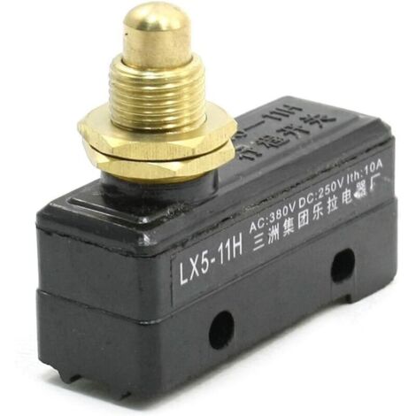 Interrupteur de fin de course à piston à galet croisé LX5-11H à 3 bornes à vis NO + NC SPDT