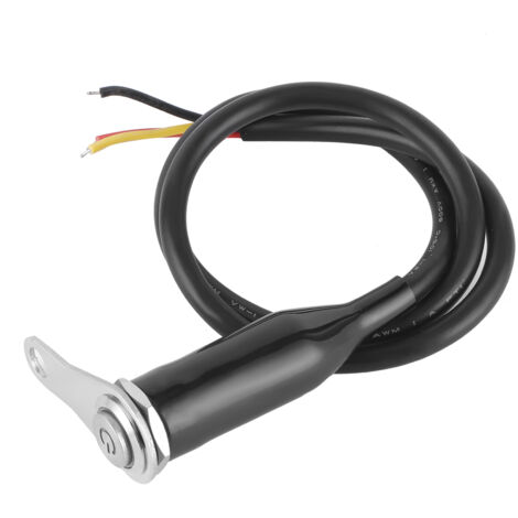 Interrupteur de guidon de moto en acier inoxydable 12V  Support de Modification de LED, bouton-poussoir de commande avec bouton de commutation 1Pc