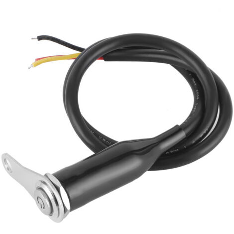 Interrupteur de guidon de moto en acier inoxydable 12V Support de Modification de LED, bouton-poussoir de commande avec bouton de commutation 1Pc